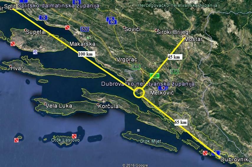 Apartment Neretva Dream Komin  Eksteriør billede